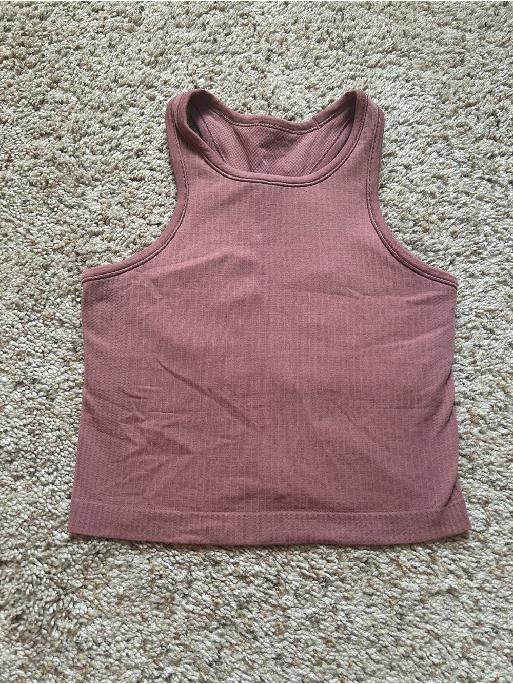 lululemon athletica Mauve Ribbed Tank Top